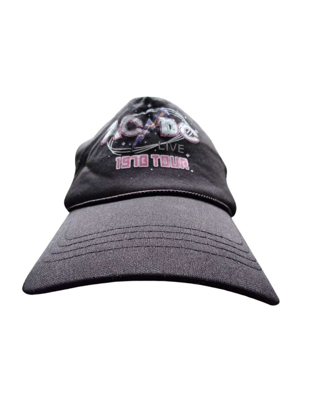 AC/DC Live 1978 Tour Trucker Hat Black Mesh Snapback Cap
